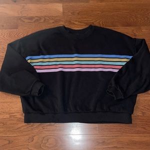 Vintage style cropped crewneck